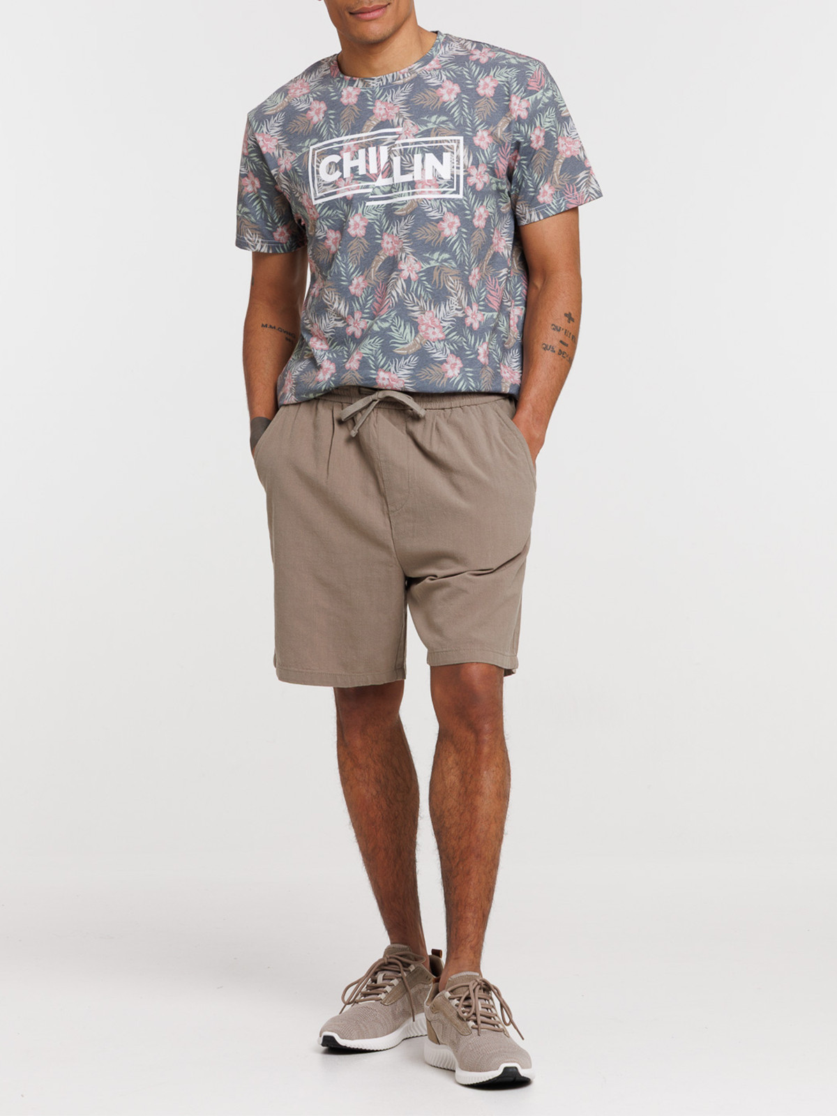 Short tilleul en coton homme Short tilleul en coton homme