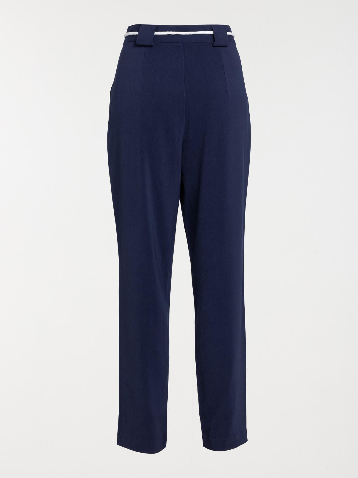 Pantalon coloris nautic blue femme