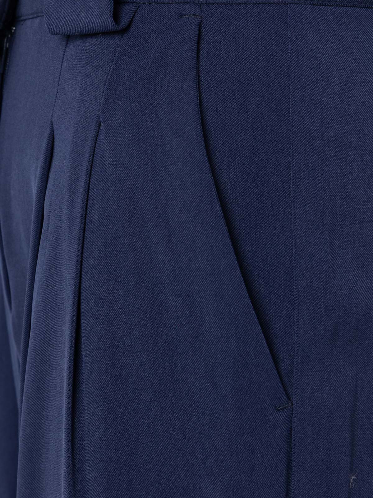 Pantalon coloris nautic blue femme