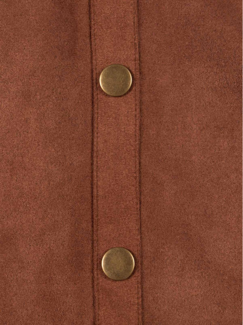 Jupe suédine pain d'épice...