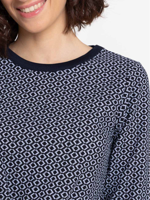 Robe imprimée marine navy...