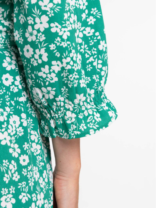 Robe vert bosphore imprimé...