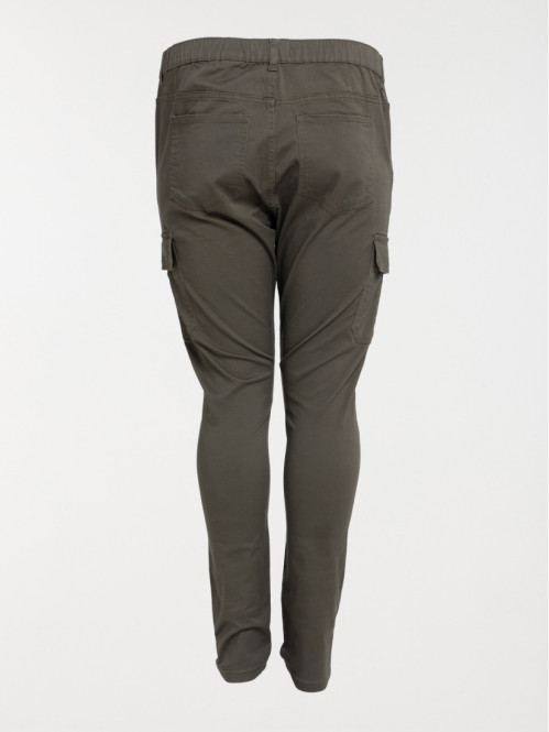 Pantalon cargo grande taille femme