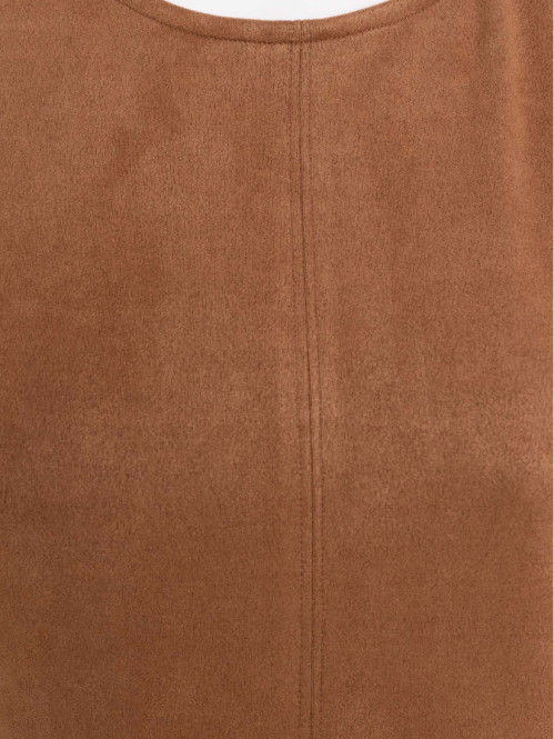 Robe suédine camel grande...