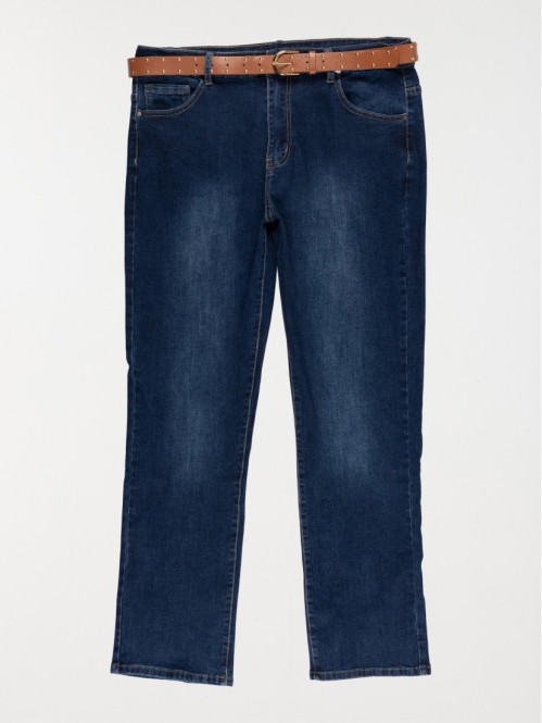 Jean droit ceinture grande...