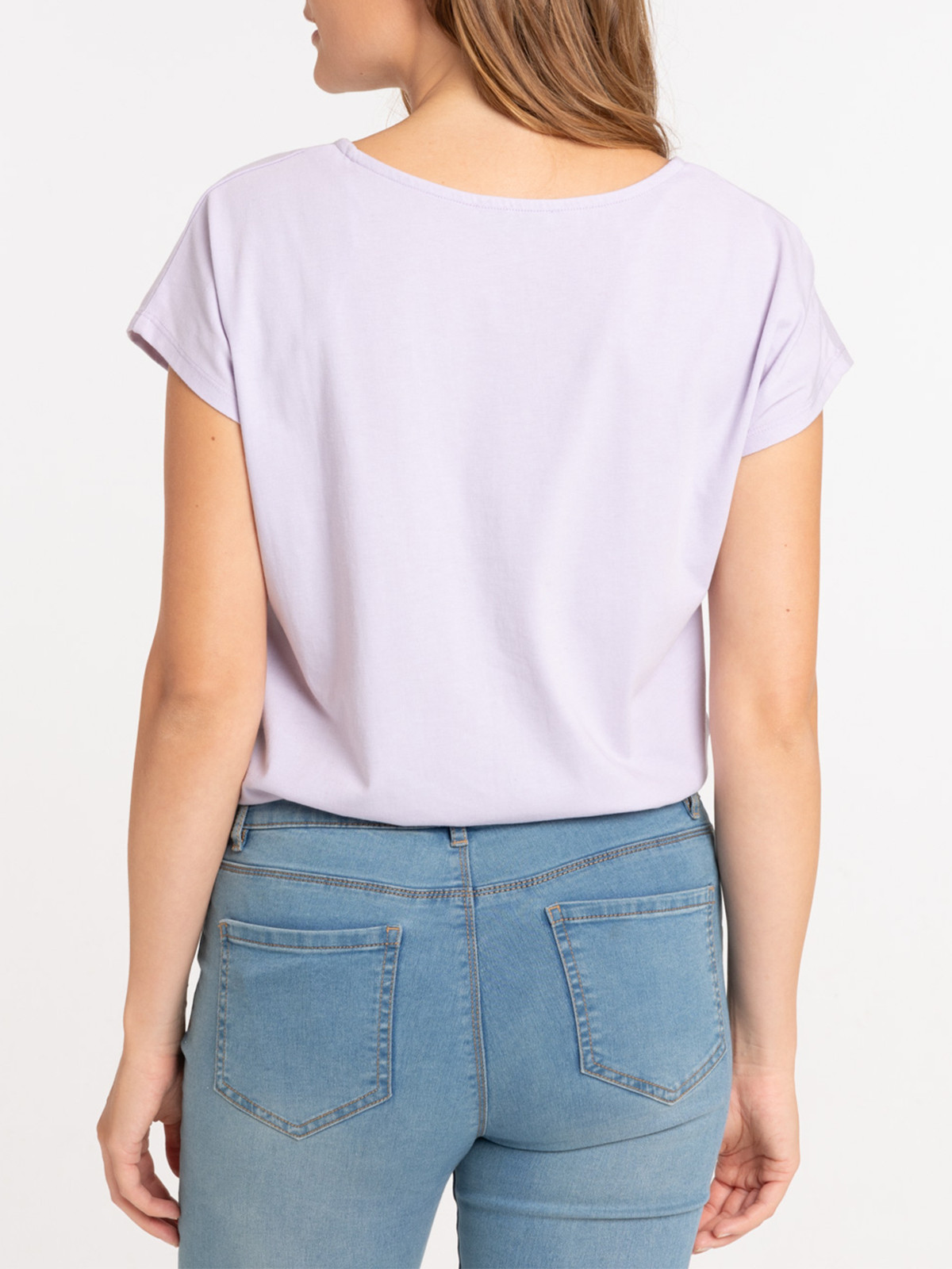 Tee-shirt orchidée motif ethnique femme