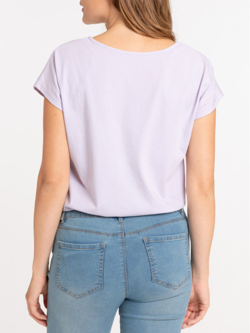 Tee-shirt orchidée motif...