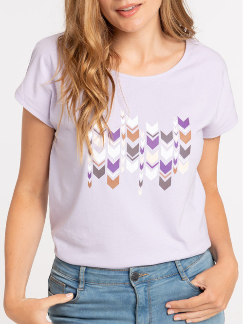 Tee-shirt orchidée motif...