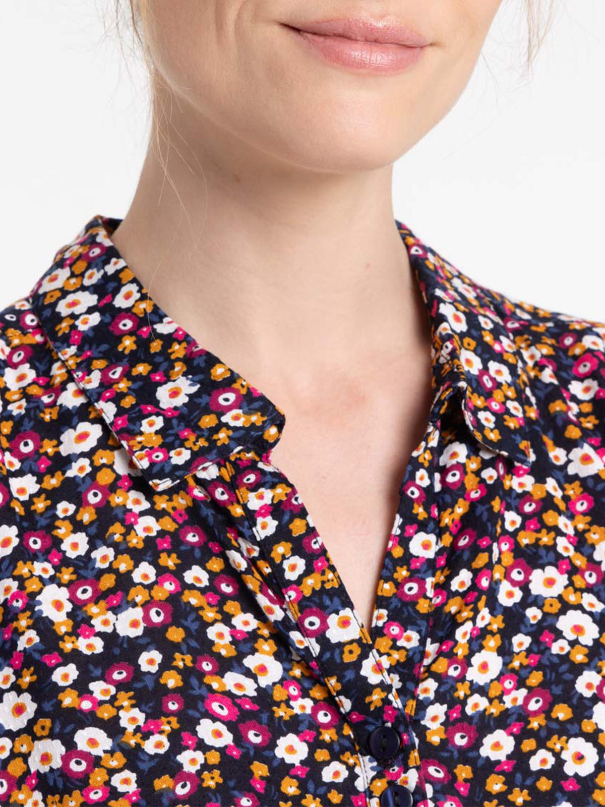 Chemise fleurie femme