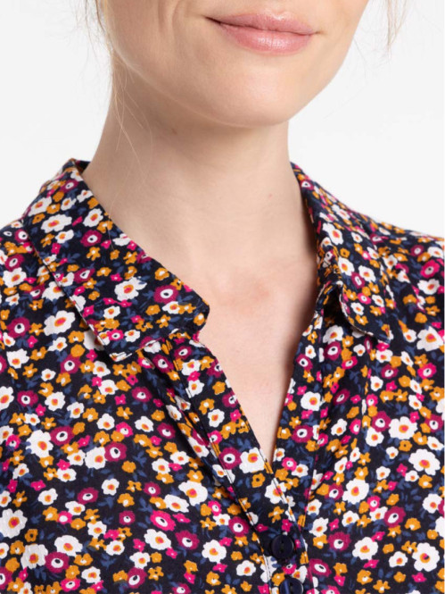 Chemise fleurie femme
