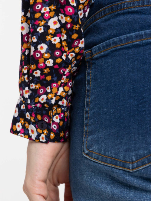 Chemise fleurie femme