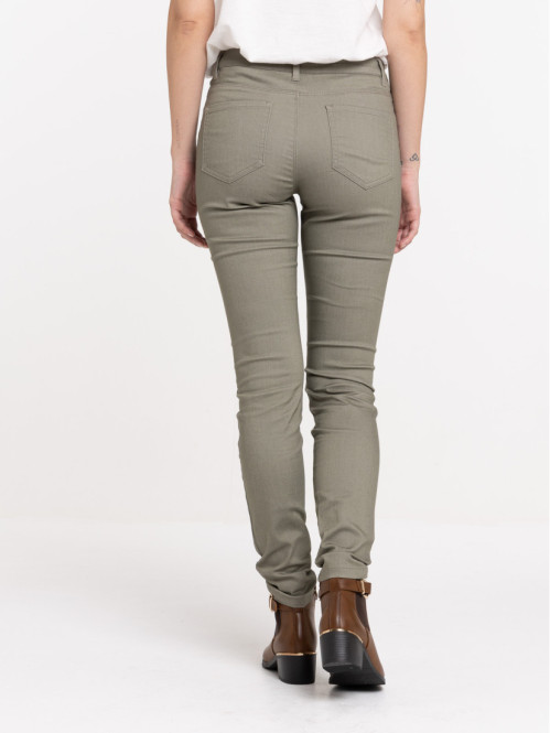 Pantalon skinny tilleul femme