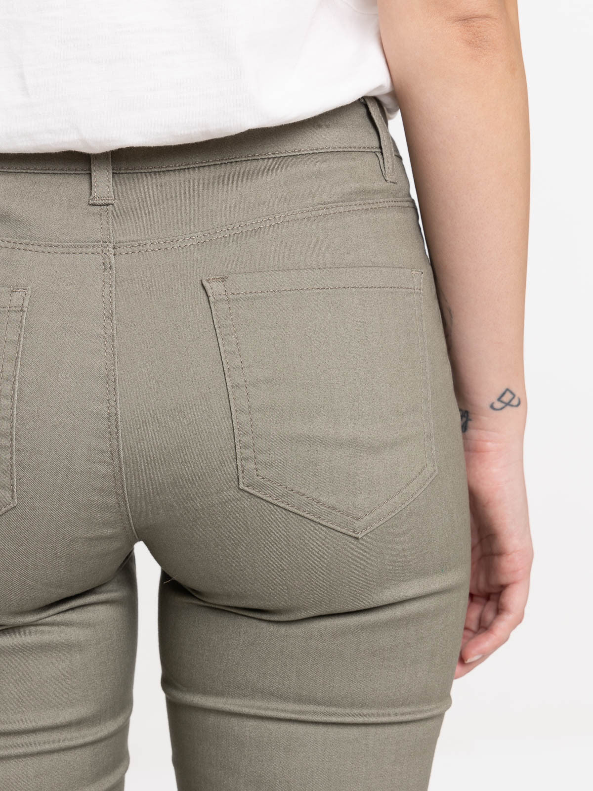 Pantalon skinny tilleul femme