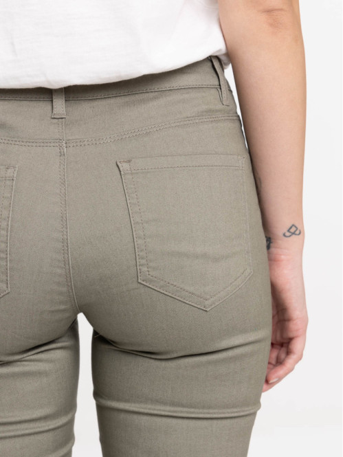 Pantalon skinny tilleul femme
