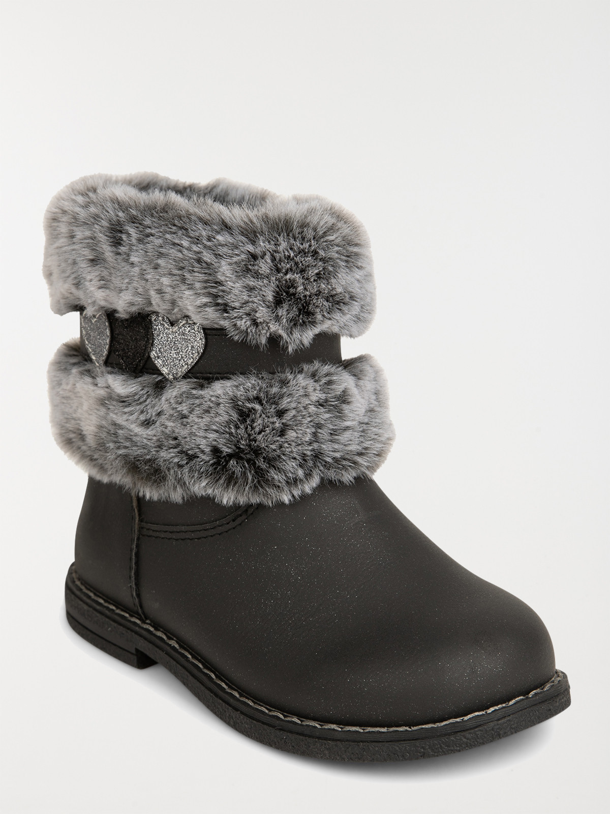 Bottine fourrée noire fille (24-30) Bottine fourrée noire fille (24-30)