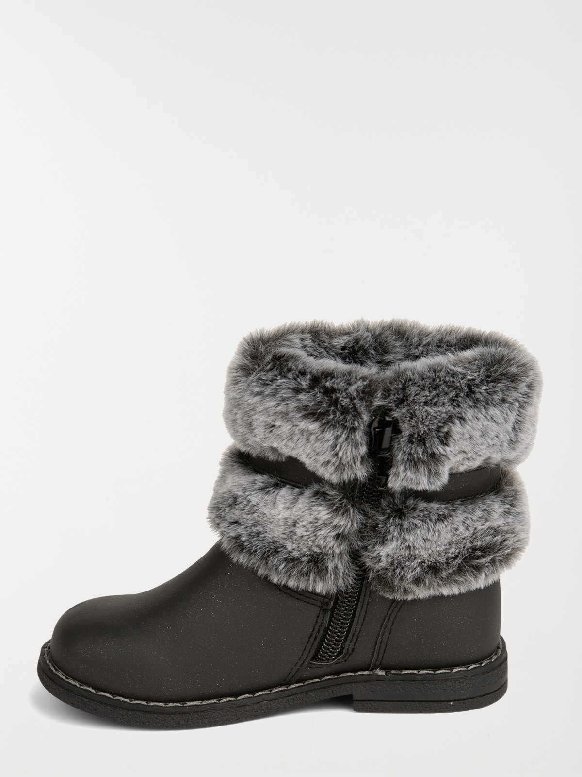 Bottine fourrée noire fille (24-30) Bottine fourrée noire fille (24-30)