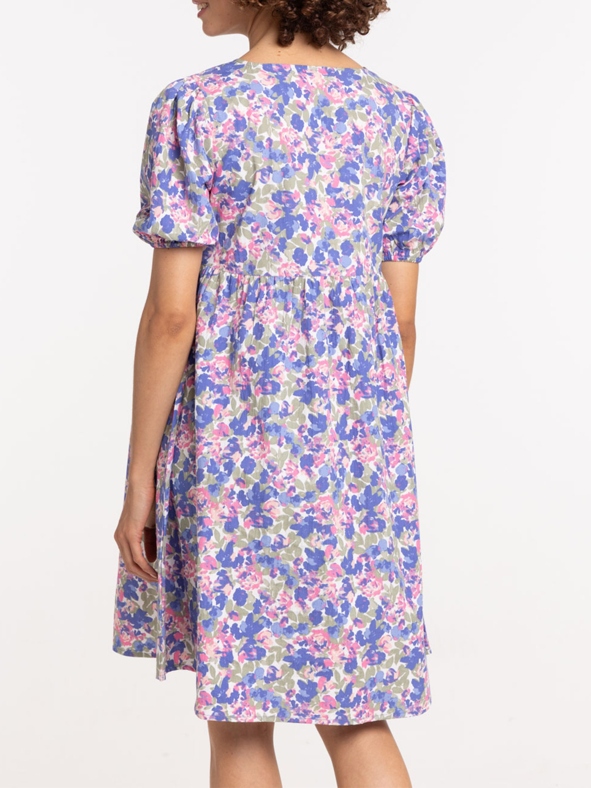 Robe fleurie noeuds femme