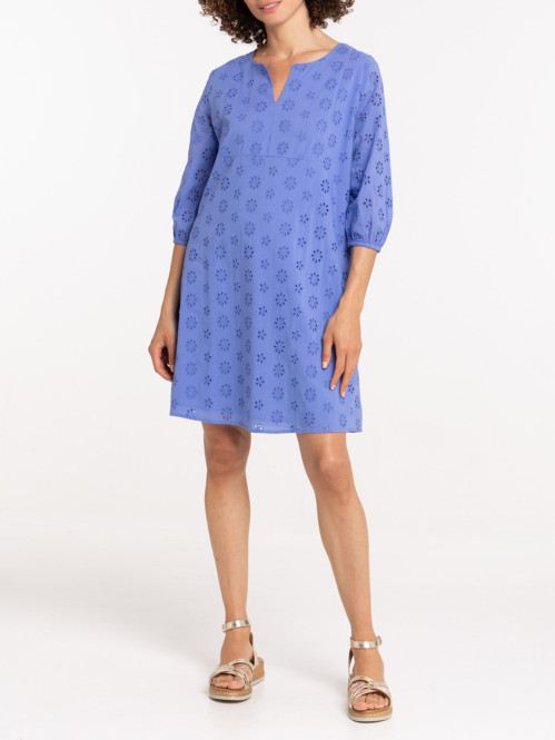 Robe courte broderie...