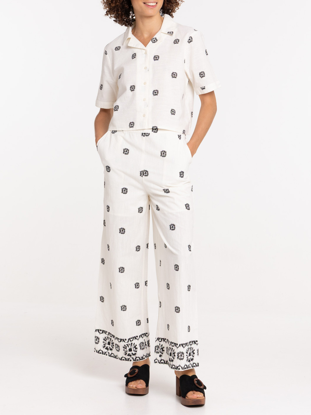 Chemise courte imprimée femme Chemise courte imprimée femme