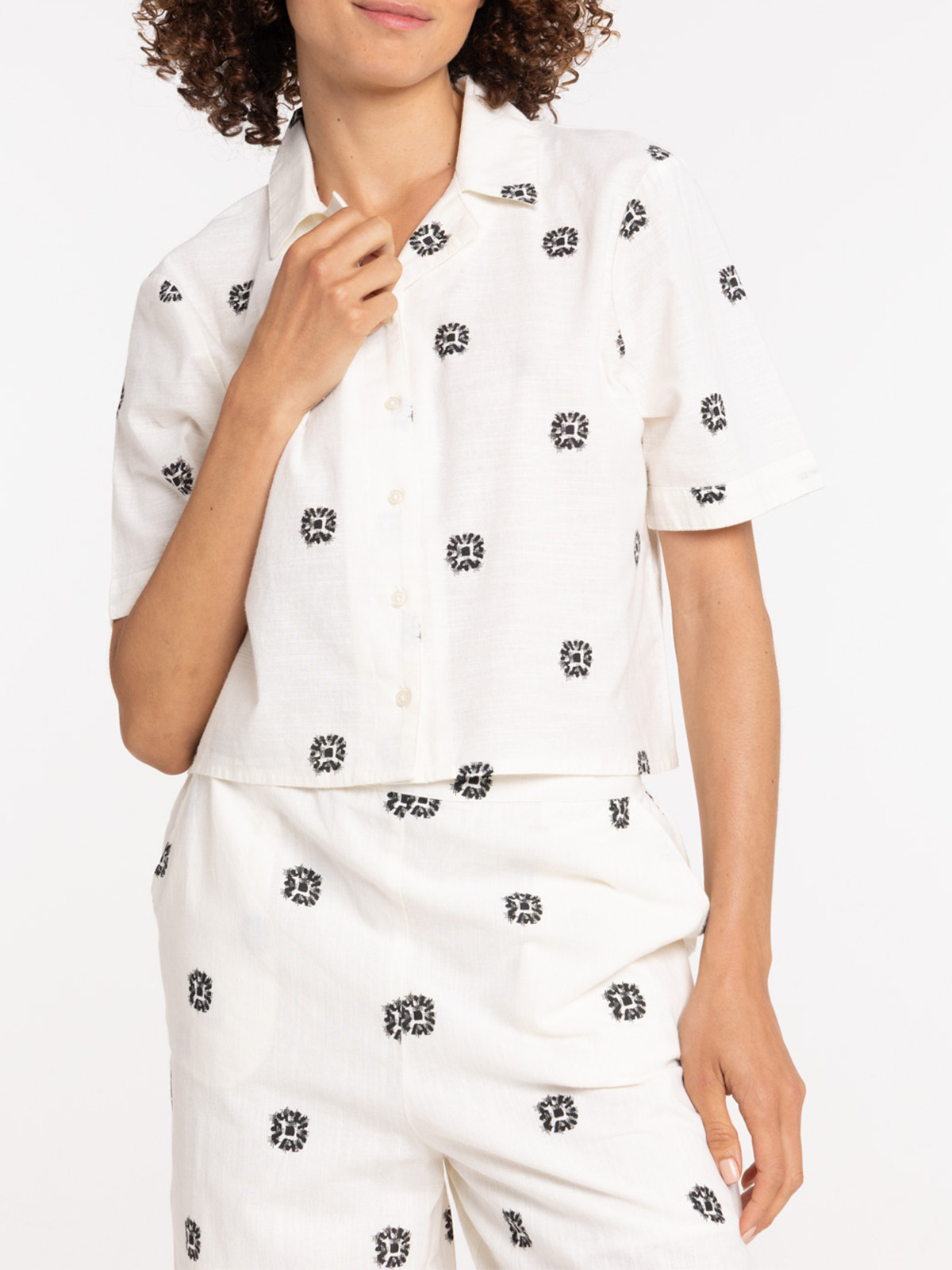 Chemise courte imprimée femme Chemise courte imprimée femme