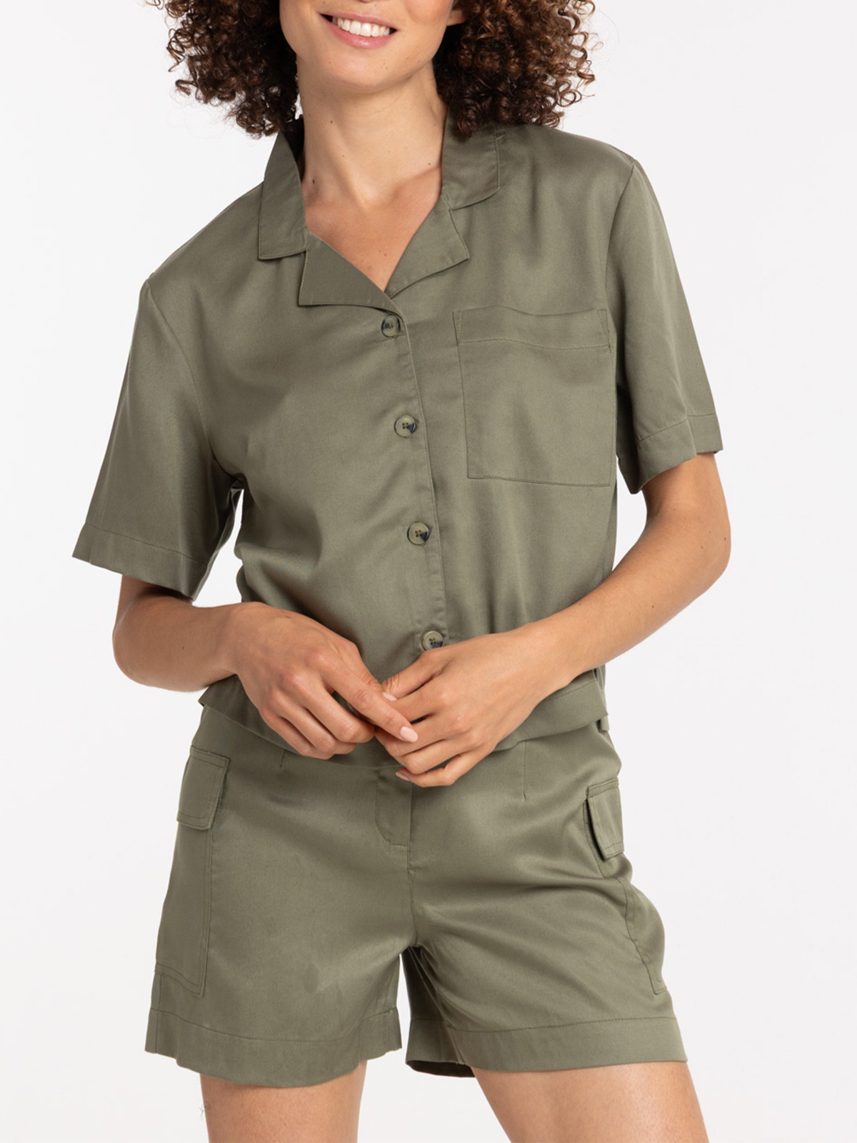 Chemisette poche poitrine femme