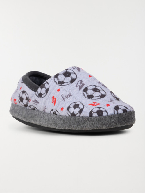 Chausson foot gris garçon...