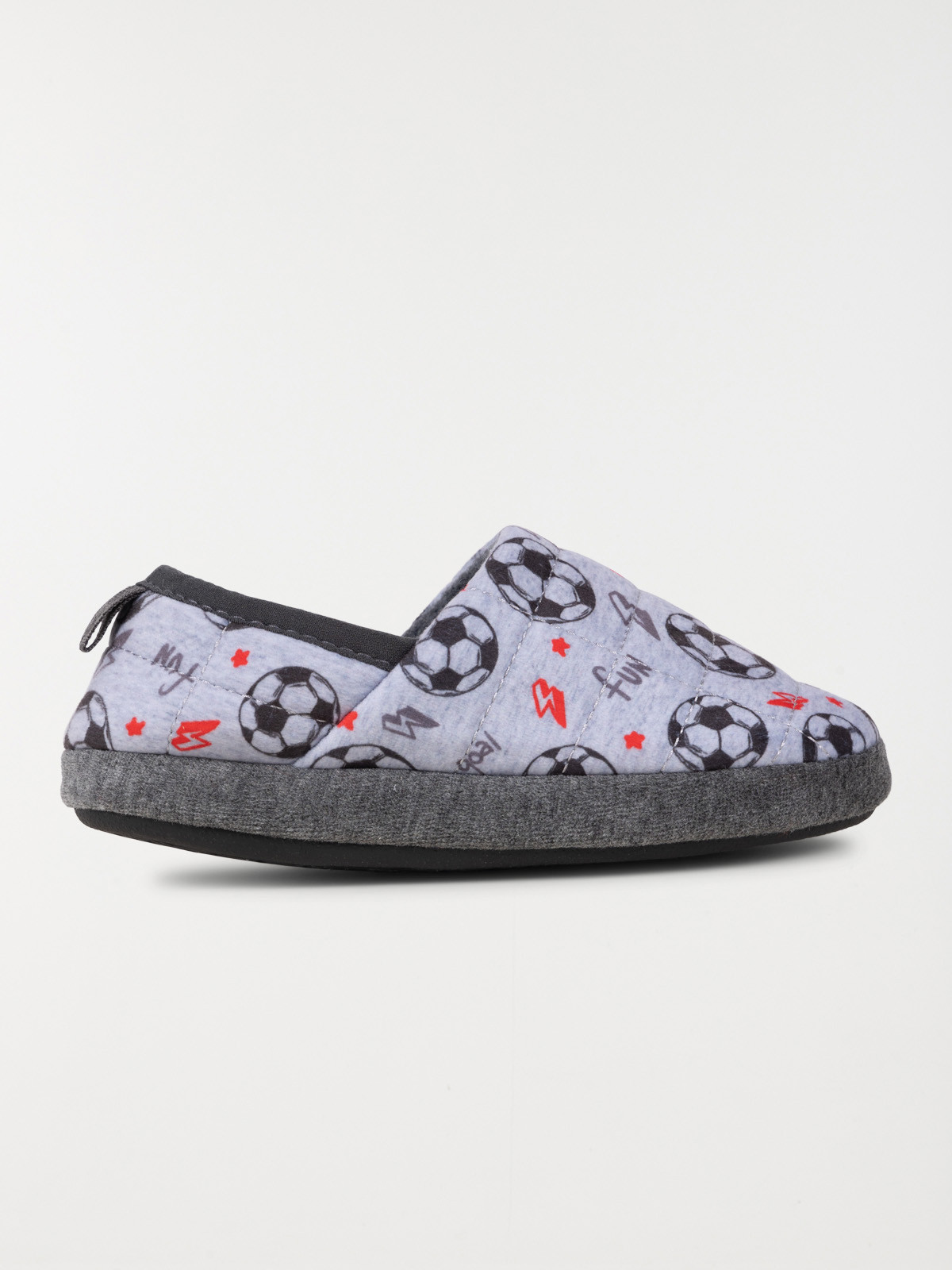 Chausson foot gris garçon (31-35)