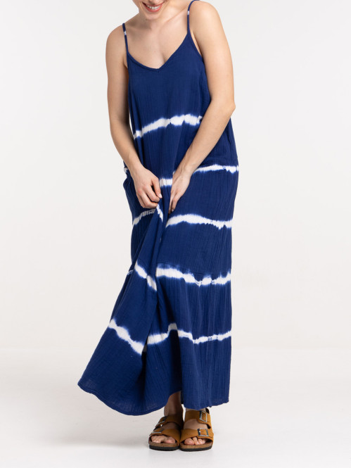 Robe longue tie and dye femme