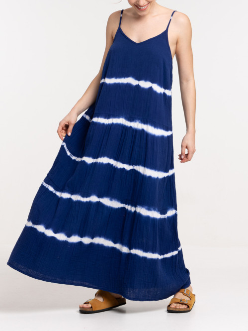 Robe longue tie and dye femme