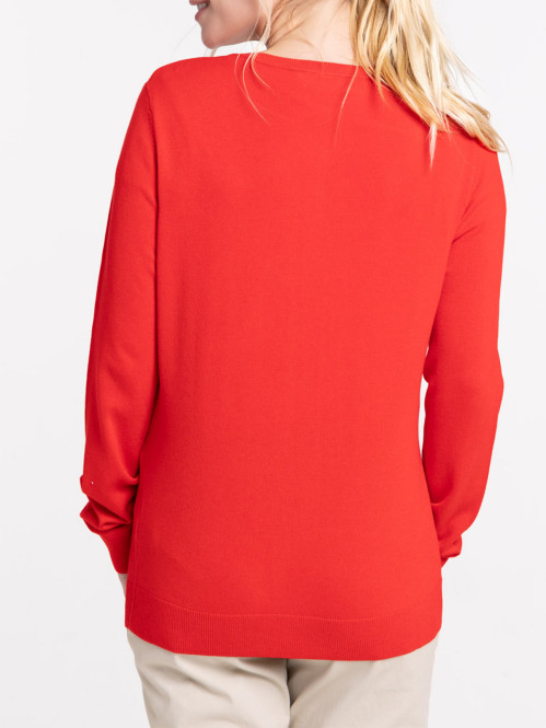 Gilet boutonné red femme