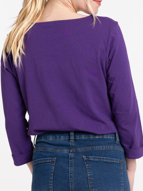 T-shirt violet paradise femme