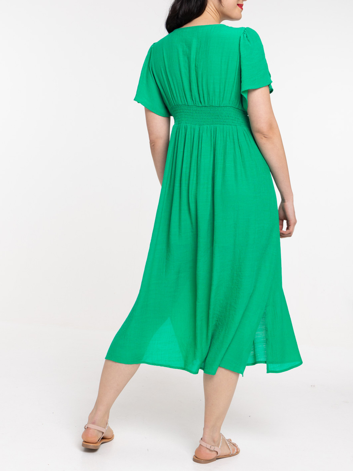 Robe longue coloris gazon femme Robe longue coloris gazon femme
