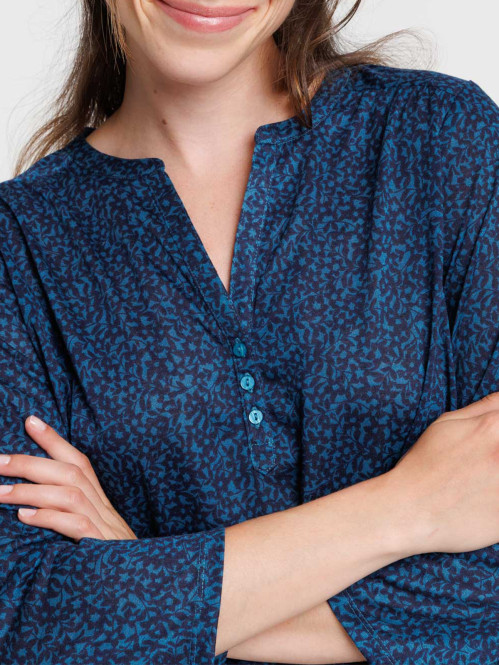 T-shirt manches 3/4 fleuri...