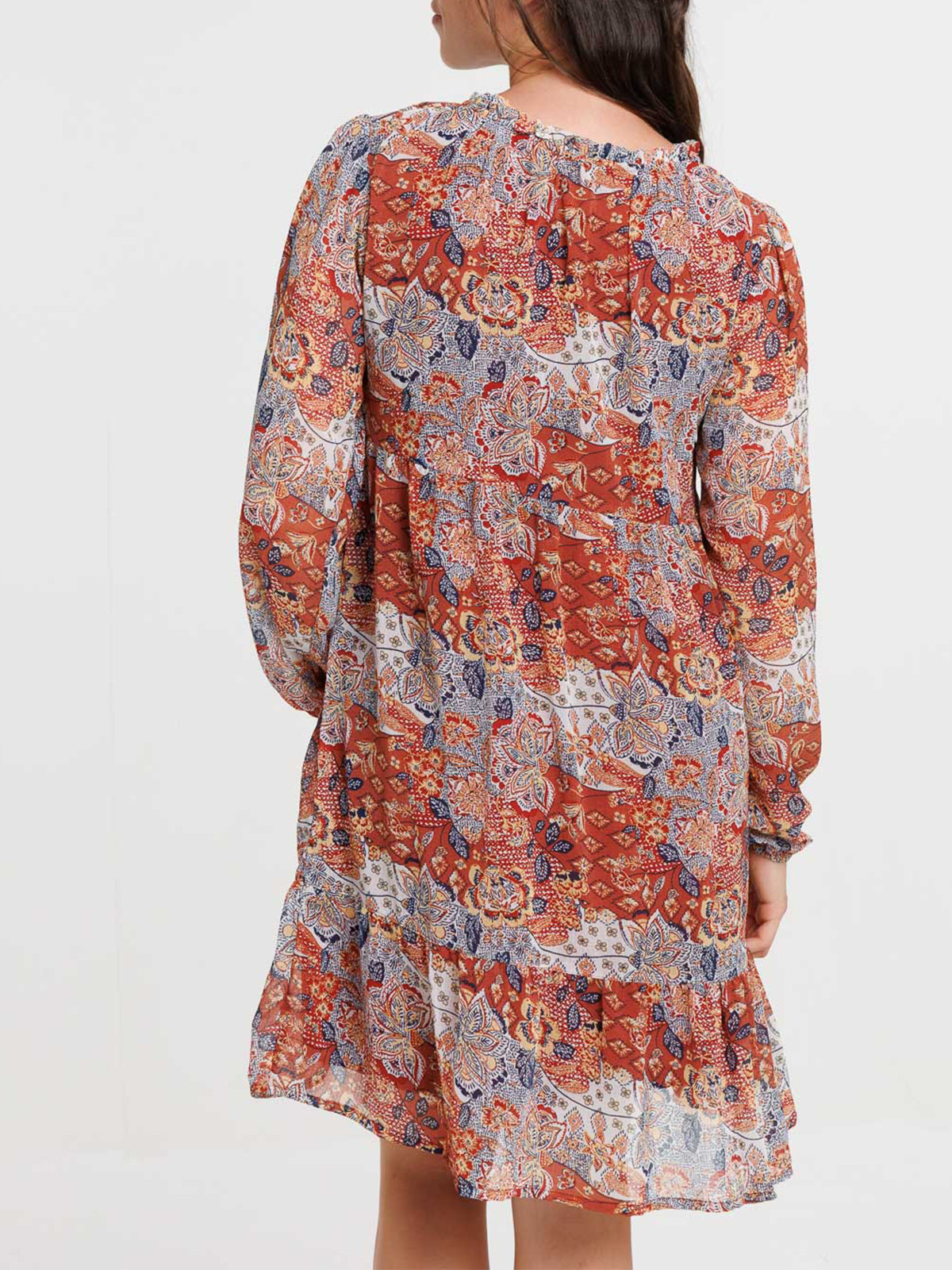 Robe voile imprimée femme