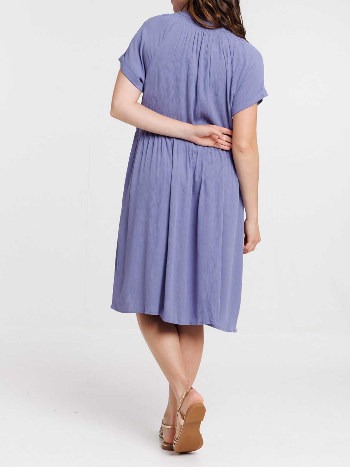 Robe sunset blue liens pompons femme