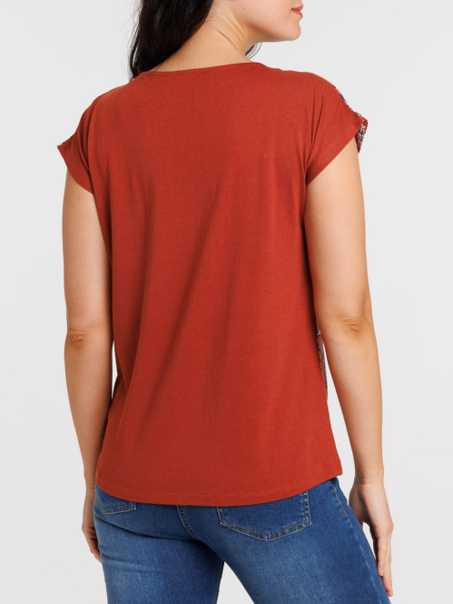 T-shirt imprimé devant femme