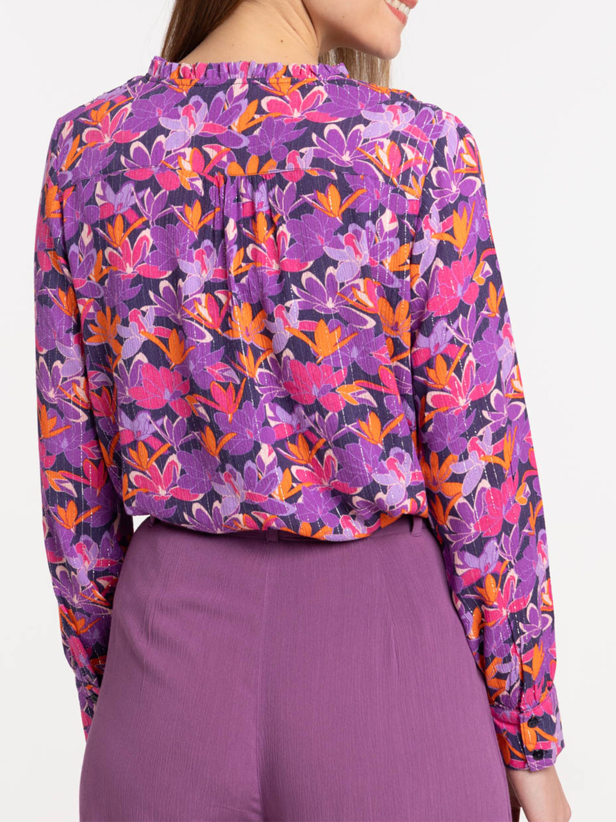 Blouse imprimée fleurie femme