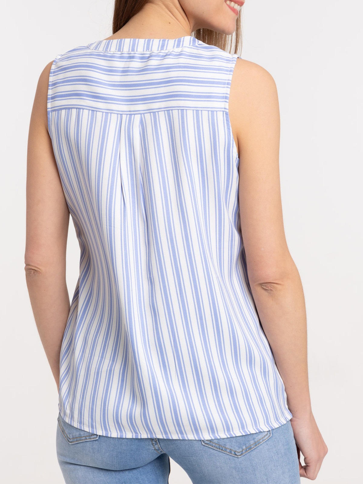 Blouse rayée sans manches femme Blouse rayée sans manches femme