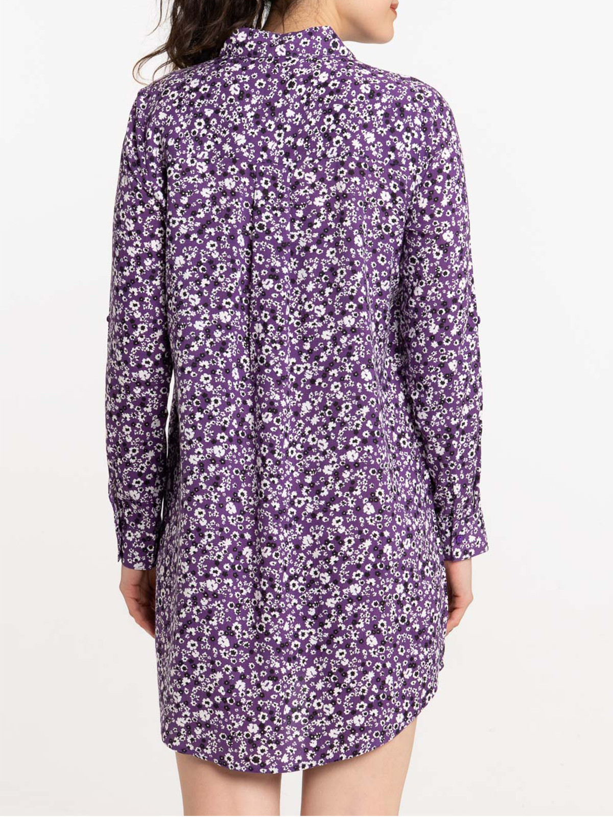 Robe chemise imprimée fleurie femme