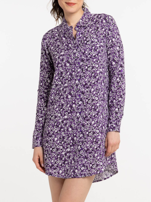 Robe chemise imprimée...