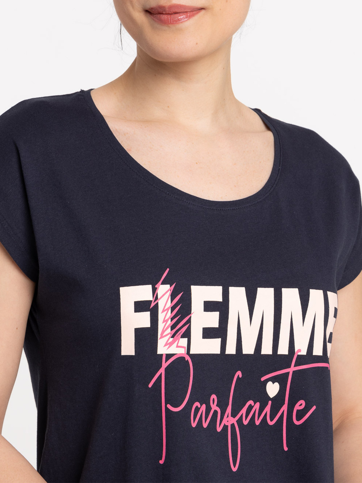 Liquette message marine navy femme Liquette message marine navy femme