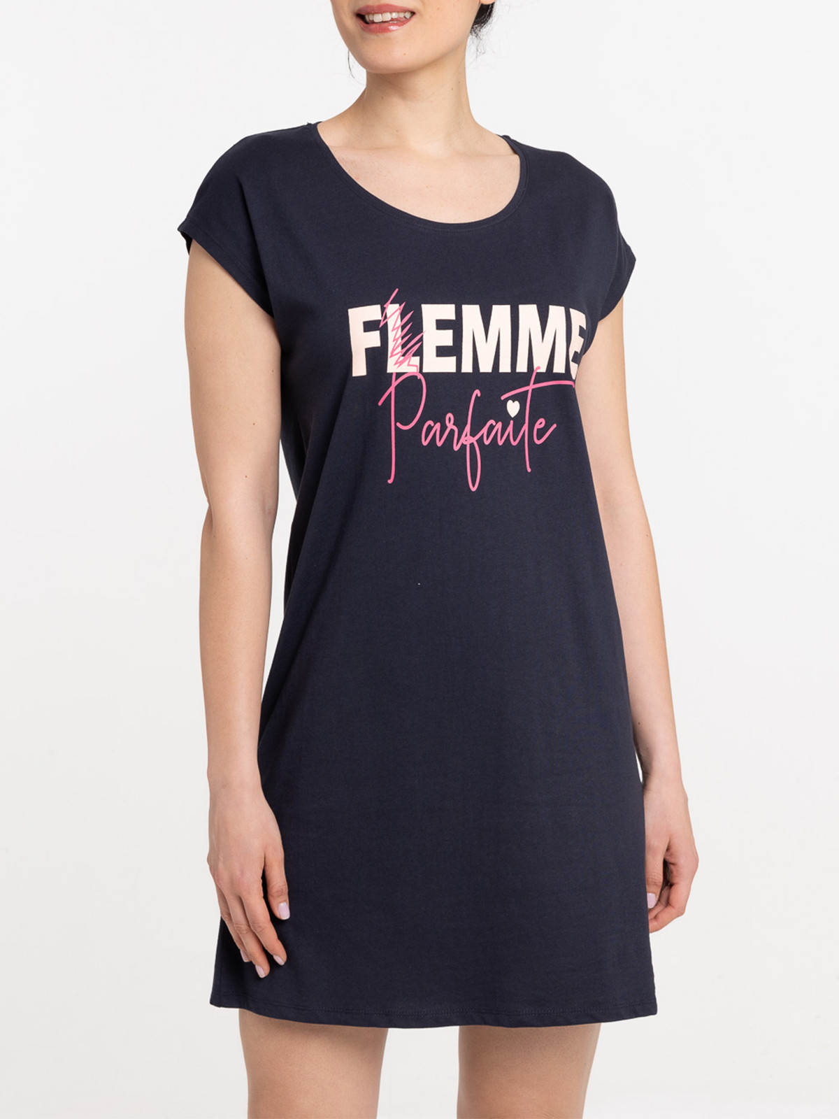 Liquette message marine navy femme Liquette message marine navy femme