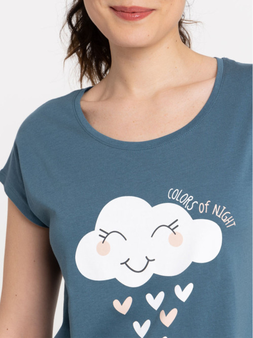 Liquette nuage bleu grisé...