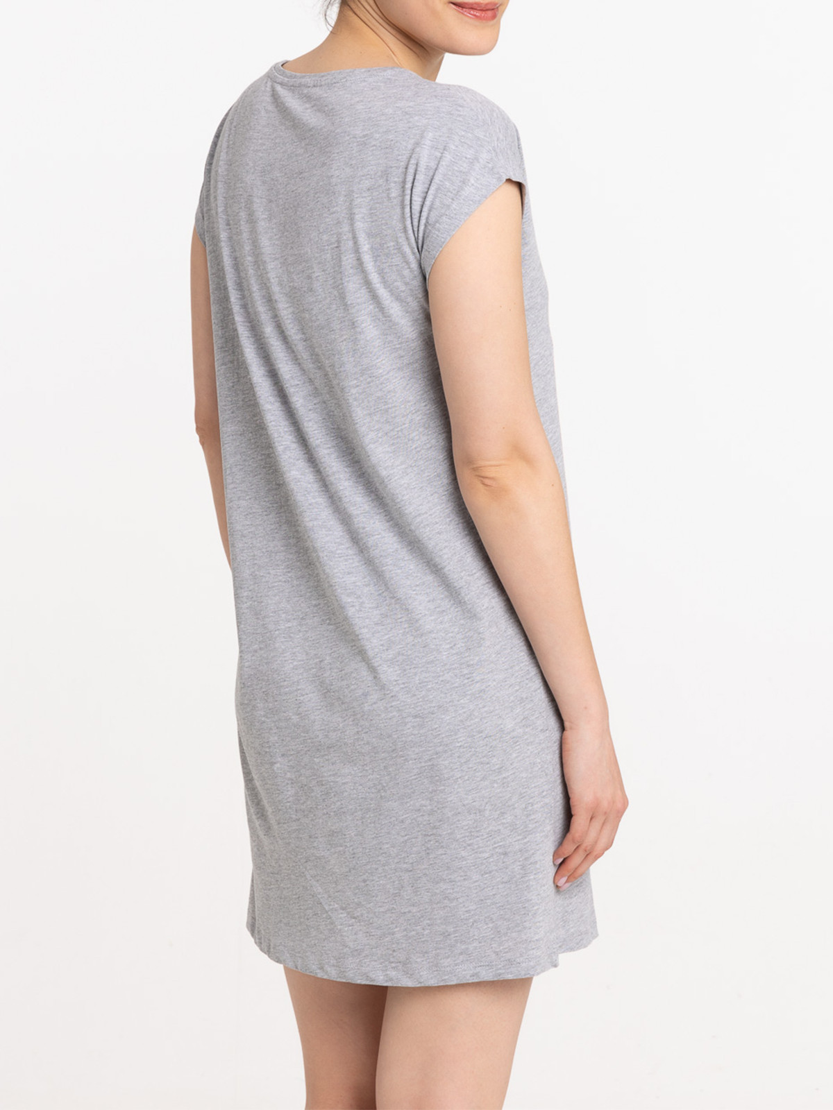 Liquette message gris chiné femme Liquette message gris chiné femme