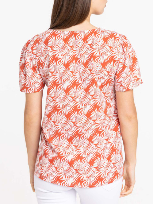Blouse manches courtes imprimées femme Blouse manches courtes imprimées femme