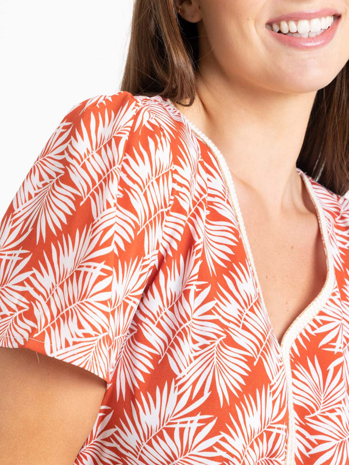 Blouse manches courtes imprimées femme Blouse manches courtes imprimées femme