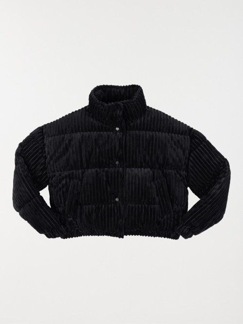 Doudoune en velours noir fille (XXS-M) Doudoune en velours noir fille (XXS-M)