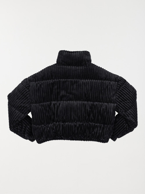Doudoune en velours noir fille (XXS-M) Doudoune en velours noir fille (XXS-M)