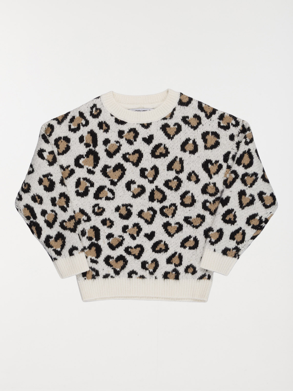 Pull motifs coeurs fille (3-12A)