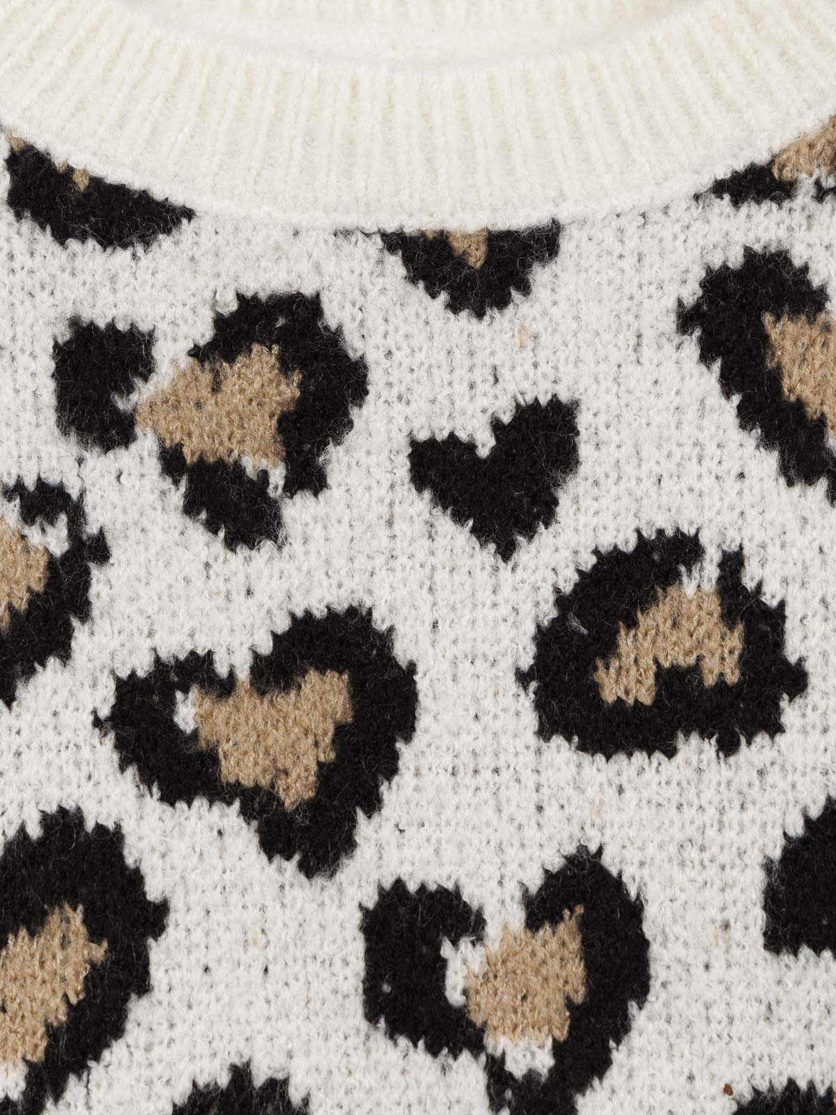 Pull motifs coeurs fille (3-12A)